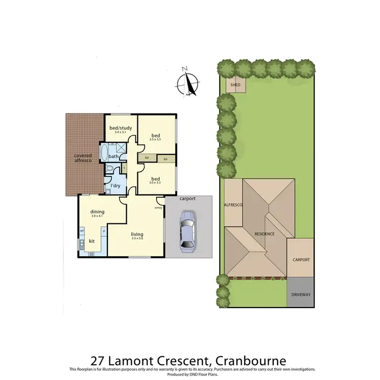 Floorplan of Homely house listing, 27 Lamont Crescent, Cranbourne VIC 3977