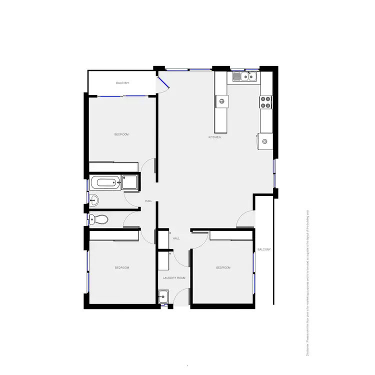 Floorplan of Homely unit listing, 12/38-40 Main Street, Merimbula NSW 2548