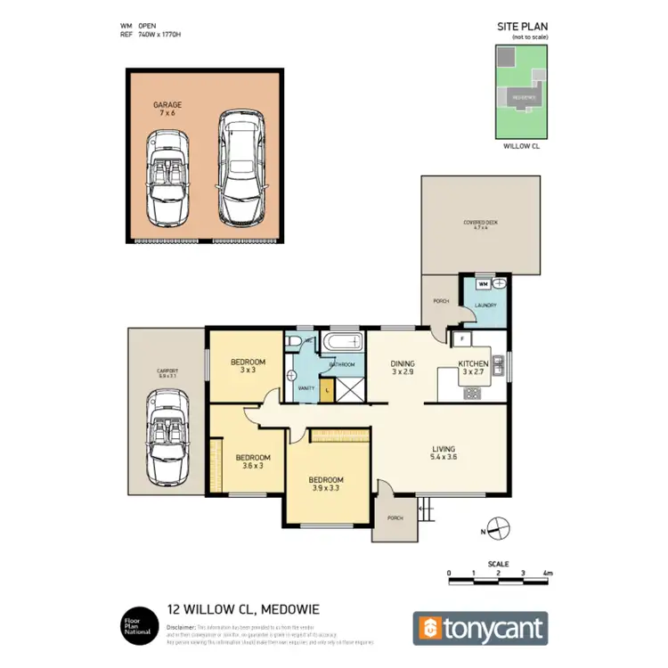 Floorplan of Homely house listing, 12 Willow Close, Medowie NSW 2318