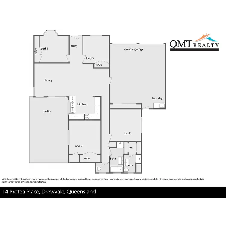 Floorplan of Homely house listing, 14 Protea Place, Drewvale QLD 4116