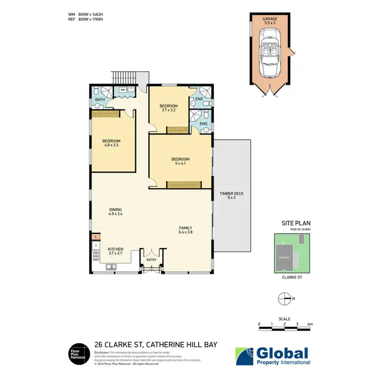 Floorplan of Homely house listing, 26 Clarke Street, Catherine Hill Bay NSW 2281