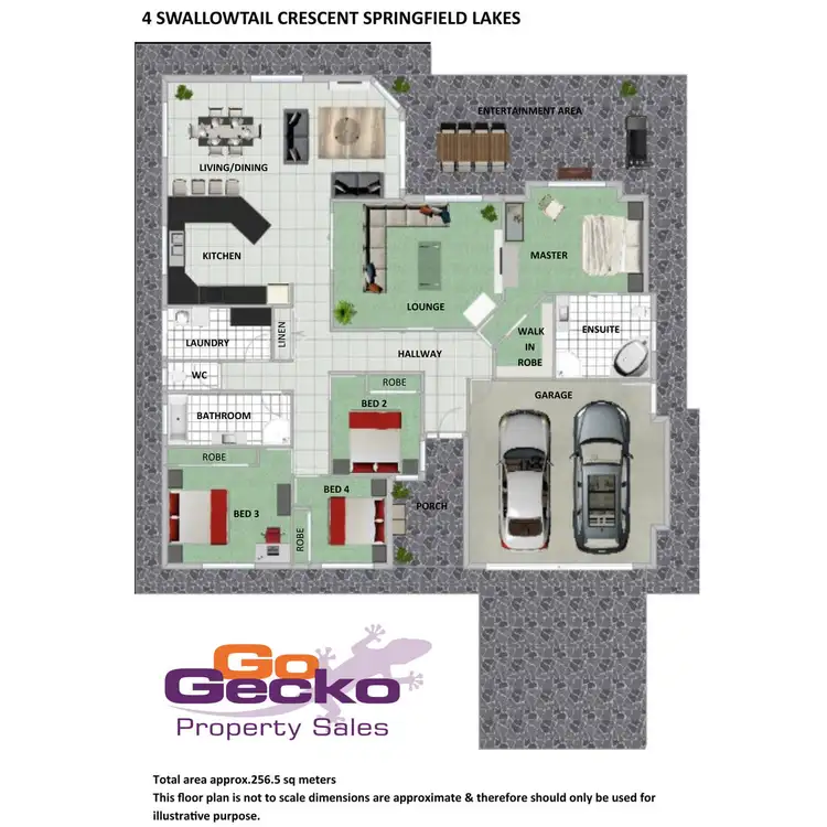 Floorplan of Homely house listing, 4 Swallowtail Crescent, Springfield Lakes QLD 4300