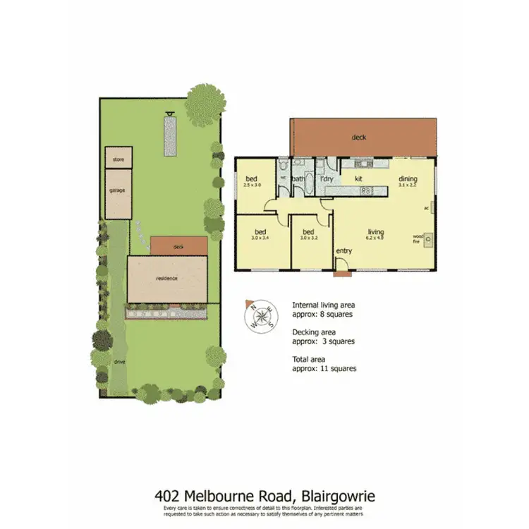Floorplan of Homely house listing, 402 Melbourne Road, Blairgowrie VIC 3942