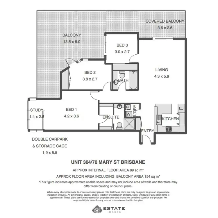 Floorplan of Homely apartment listing, 70 Mary Street, Brisbane City QLD 4000