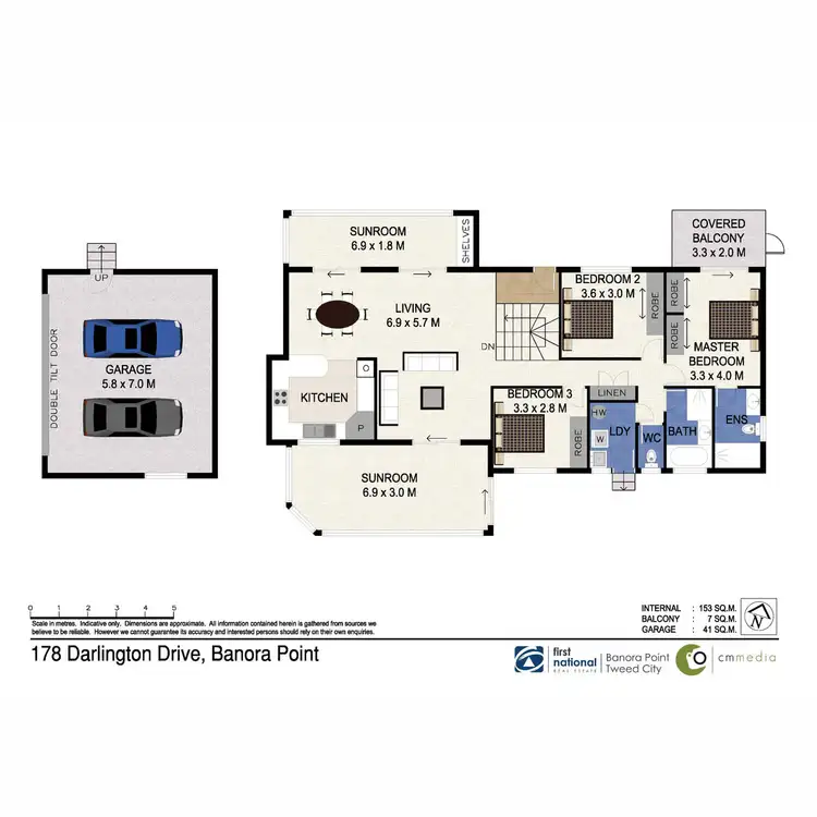 Floorplan of Homely house listing, 178 Darlington Drive, Banora Point NSW 2486