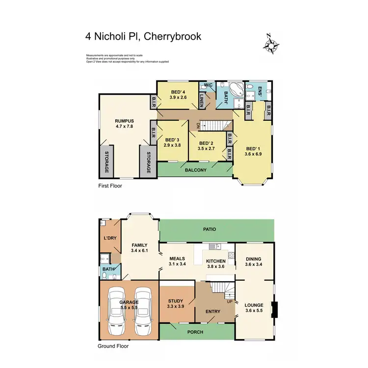 Floorplan of Homely house listing, 4 Nicholi Place, Cherrybrook NSW 2126