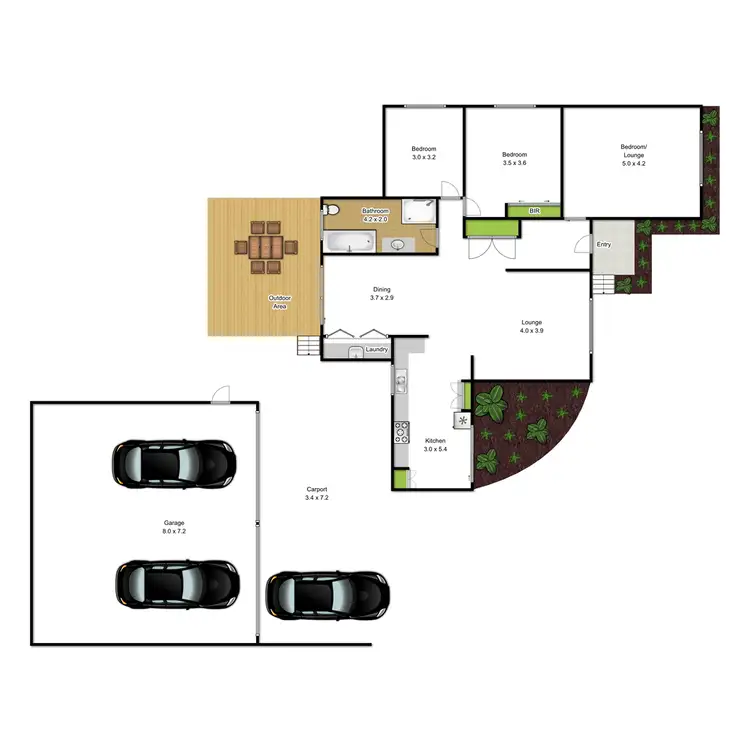 Floorplan of Homely house listing, 55 Bank Street, Traralgon VIC 3844