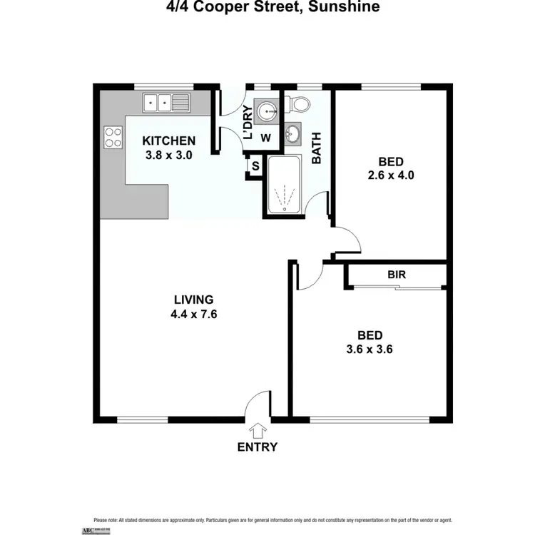 Floorplan of Homely apartment listing, 4/4 Cooper Street, Sunshine VIC 3020