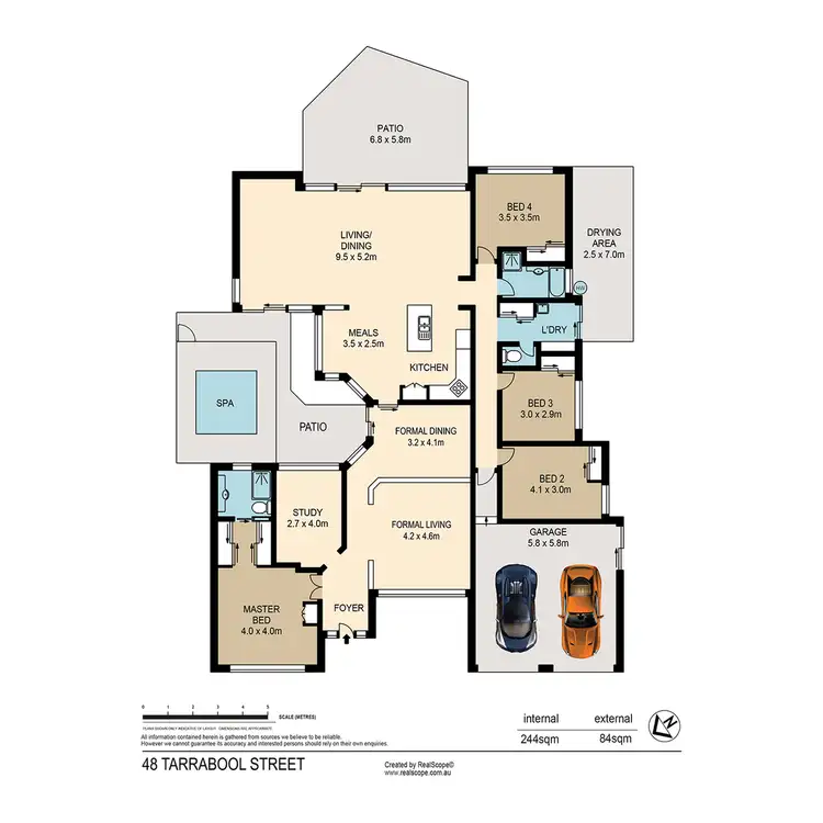 Floorplan of Homely house listing, 48 Tarrabool Street, Westlake QLD 4074