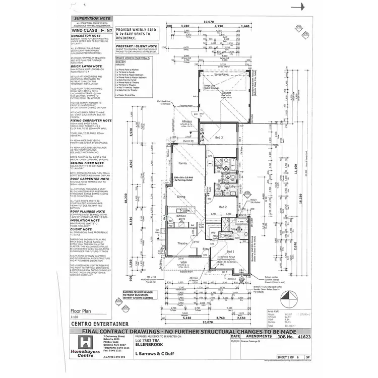Floorplan of Homely house listing, 20 Greenslade Crescent, Ellenbrook WA 6069