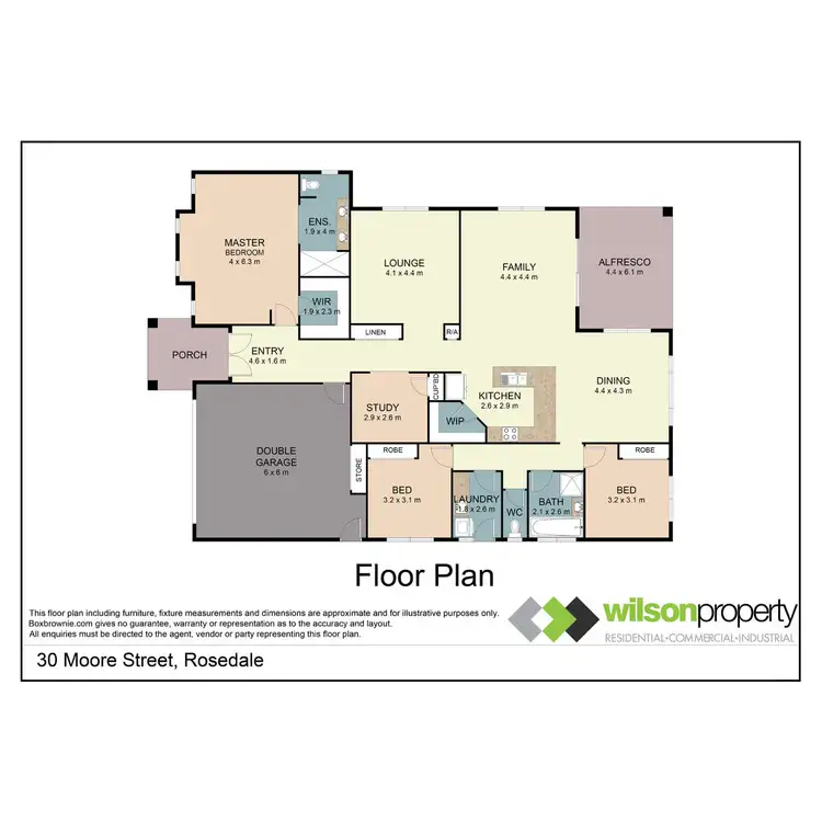 Floorplan of Homely house listing, 30 Moore Street, Rosedale VIC 3847