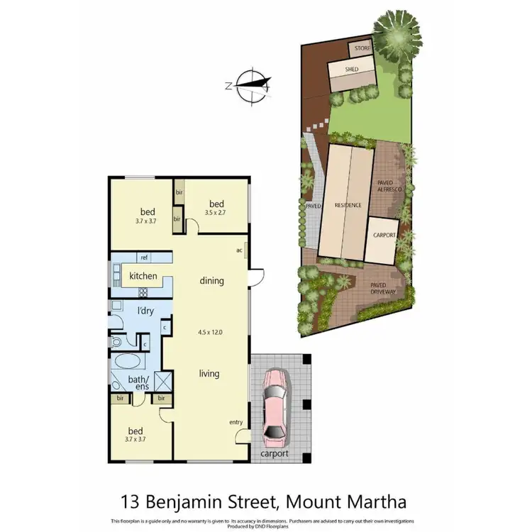 Floorplan of Homely house listing, 13 Benjamin Street, Mount Martha VIC 3934