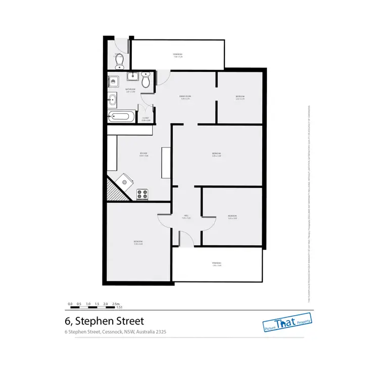 Floorplan of Homely house listing, 6 Stephen Street, Cessnock NSW 2325