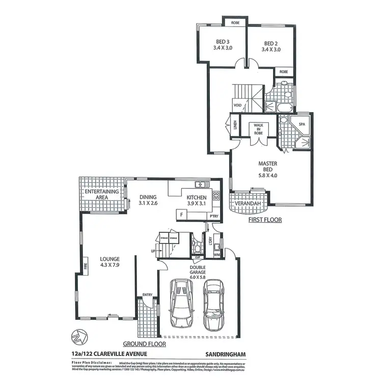 Floorplan of Homely house listing, 12A/122-130 Clareville Avenue, Sandringham NSW 2219