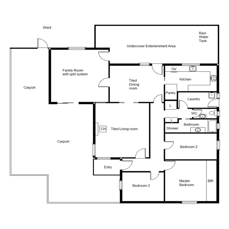 Floorplan of Homely house listing, 34 Hurcombe Crescent, Port Augusta West SA 5700