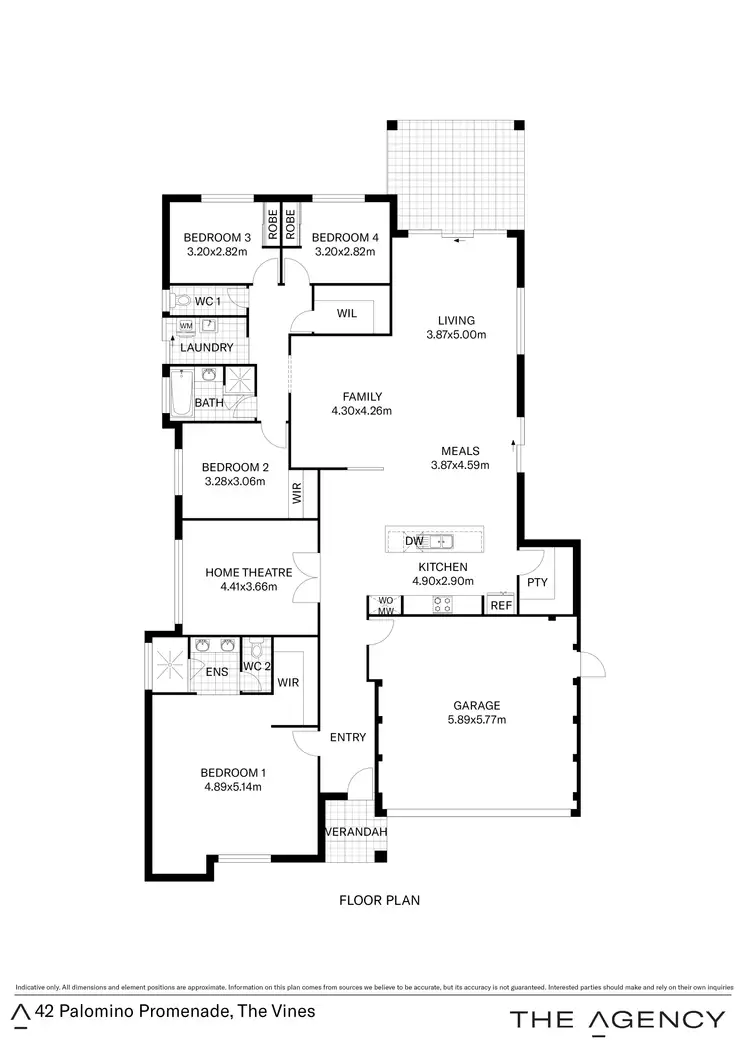 Floorplan of Homely house listing, 42 Palomino Promenade, The Vines WA 6069