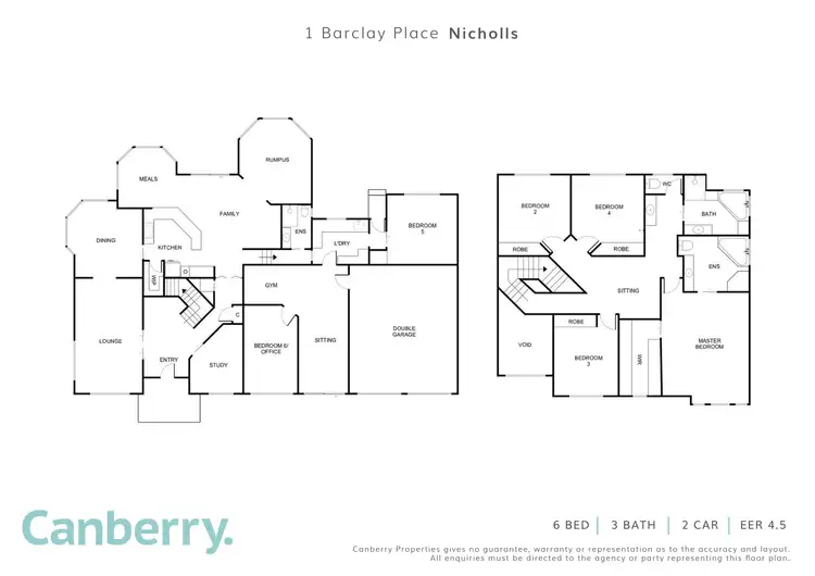 Floorplan of Homely house listing, 1 Barclay Place, Nicholls ACT 2913