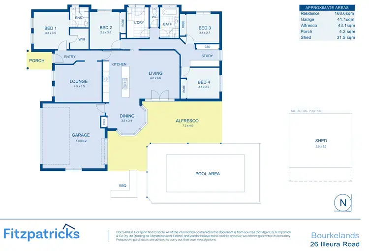 Floorplan of Homely house listing, 26 Illeura Road, Bourkelands NSW 2650