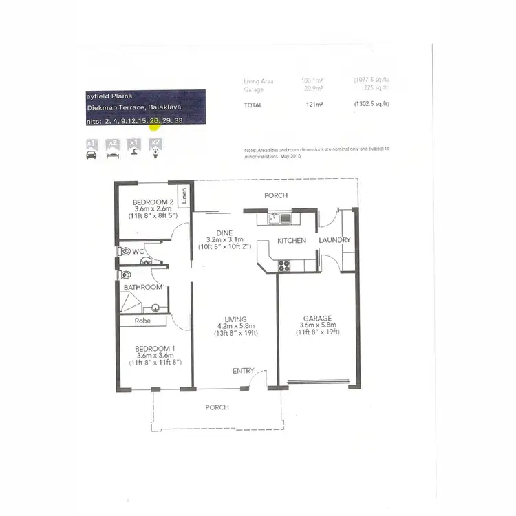 Floorplan of Homely retirement listing, 26/7 Diekman Terrace, Balaklava SA 5461