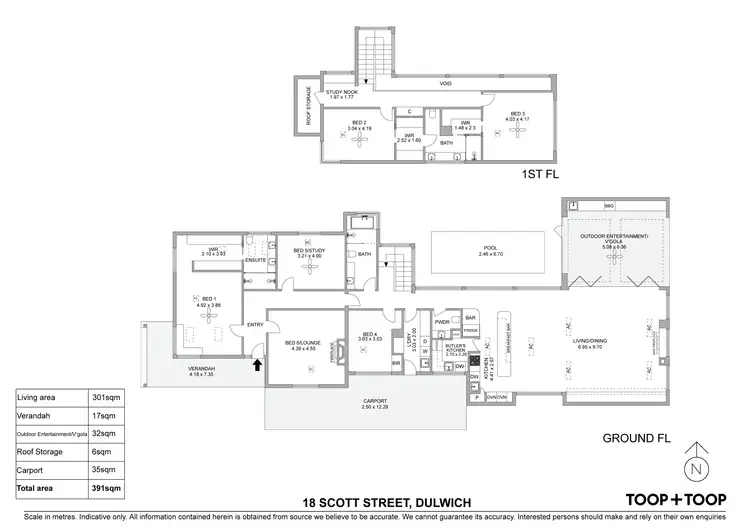 Floorplan of Homely house listing, 18 Scott Street, Dulwich SA 5065