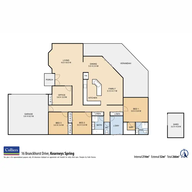 Floorplan of Homely house listing, 16 Brunckhorst Drive, Kearneys Spring QLD 4350