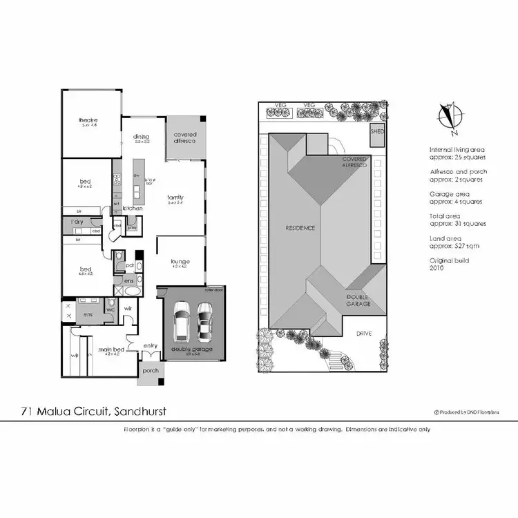 Floorplan of Homely house listing, 71 Malua Circuit, Sandhurst VIC 3977