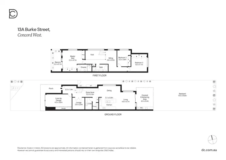 Floorplan of Homely semi-detached listing, 13A Burke Street, Concord West NSW 2138