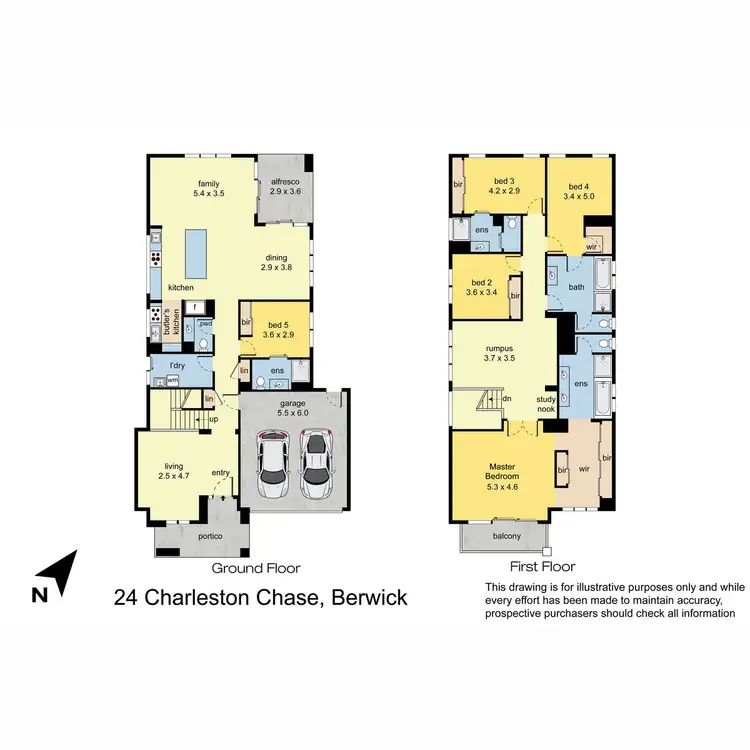 Floorplan of Homely house listing, 24 Charleston Chase, Berwick VIC 3806