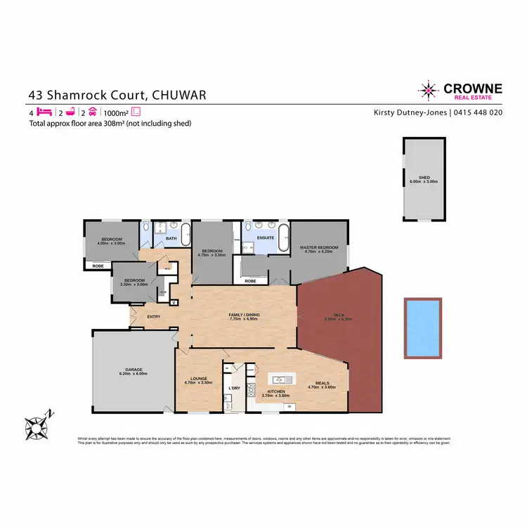 Floorplan of Homely house listing, 43 Shamrock Court, Chuwar QLD 4306