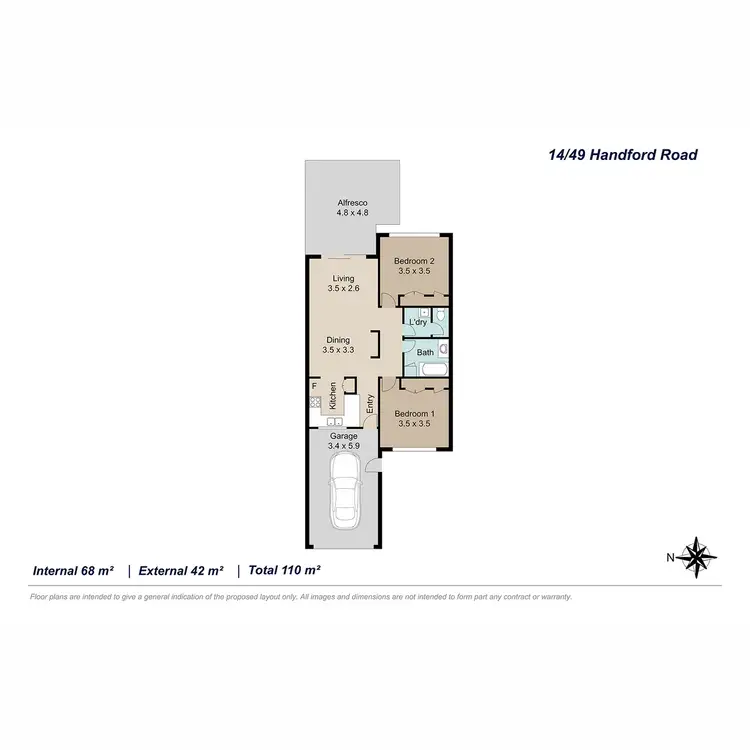 Floorplan of Homely villa listing, 14/49 Handford Road, Zillmere QLD 4034