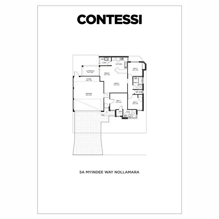 Floorplan of Homely villa listing, 5A Myindee Way, Nollamara WA 6061