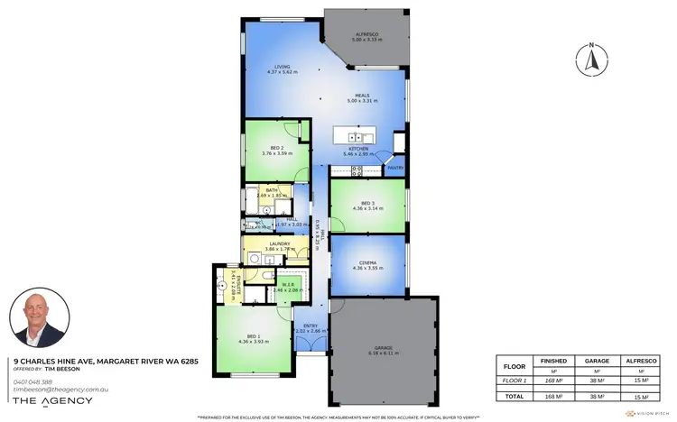 Floorplan of Homely house listing, 9 Charles Hine Avenue, Margaret River WA 6285