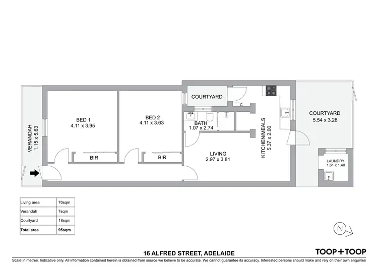 Floorplan of Homely house listing, 16 Alfred Street, Adelaide SA 5000