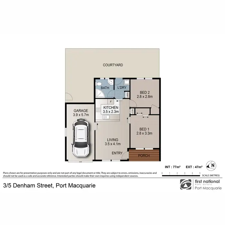 Floorplan of Homely villa listing, 3/5 Denham Street, Port Macquarie NSW 2444