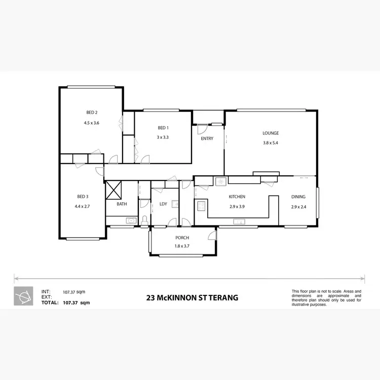 Floorplan of Homely house listing, 23 McKinnon Street, Terang VIC 3264