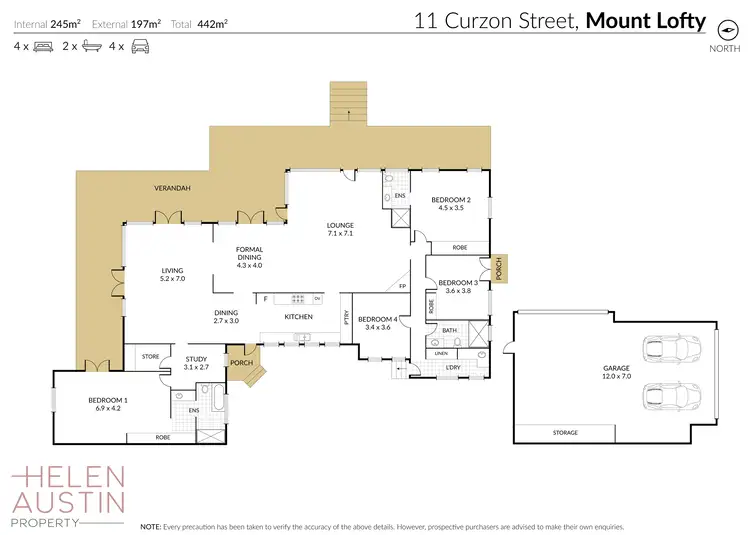 Floorplan of Homely house listing, 11 Curzon Street, Mount Lofty QLD 4350