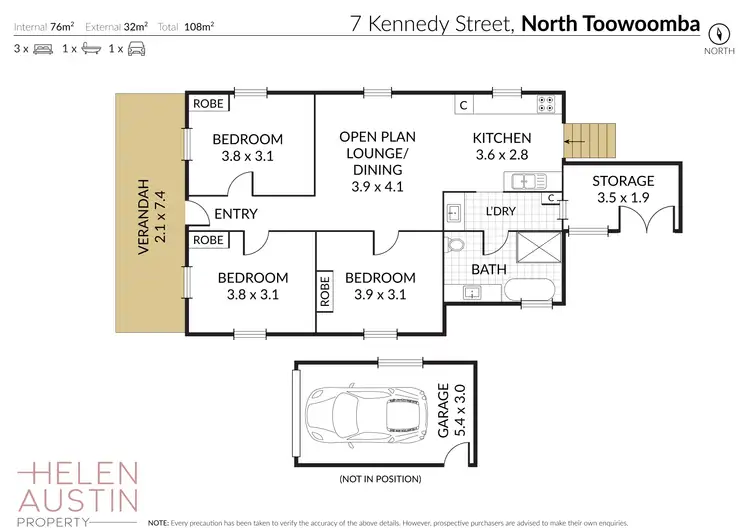 Floorplan of Homely house listing, 7 Kennedy Street, North Toowoomba QLD 4350
