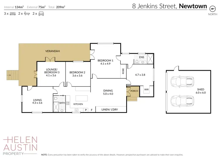 Floorplan of Homely house listing, 8 Jenkins Street, Newtown QLD 4350