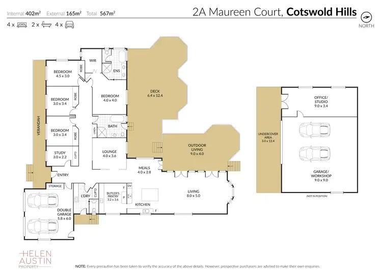 Floorplan of Homely house listing, 2A Maureen Court, Cotswold Hills QLD 4350