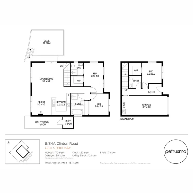 Floorplan of Homely unit listing, 6/34A Clinton Road, Geilston Bay TAS 7015