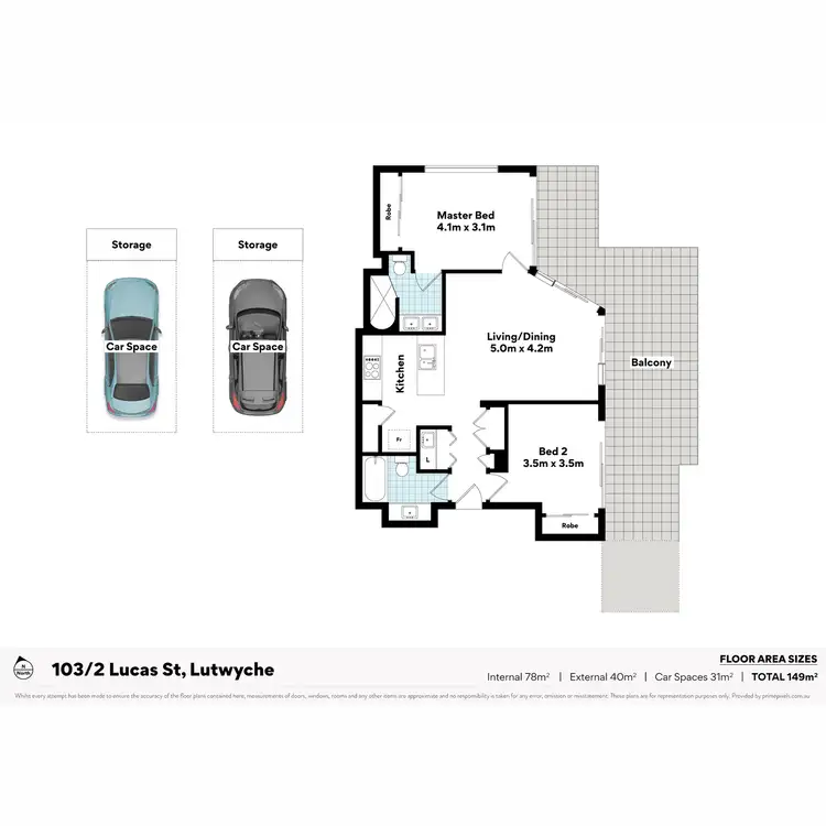 Floorplan of Homely apartment listing, 103/2 Lucas Street, Lutwyche QLD 4030