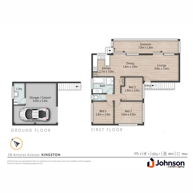 Floorplan of Homely house listing, 28 Antares Avenue, Kingston QLD 4114