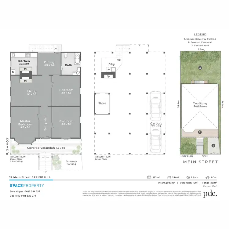 Floorplan of Homely house listing, 32 Mein Street, Spring Hill QLD 4000