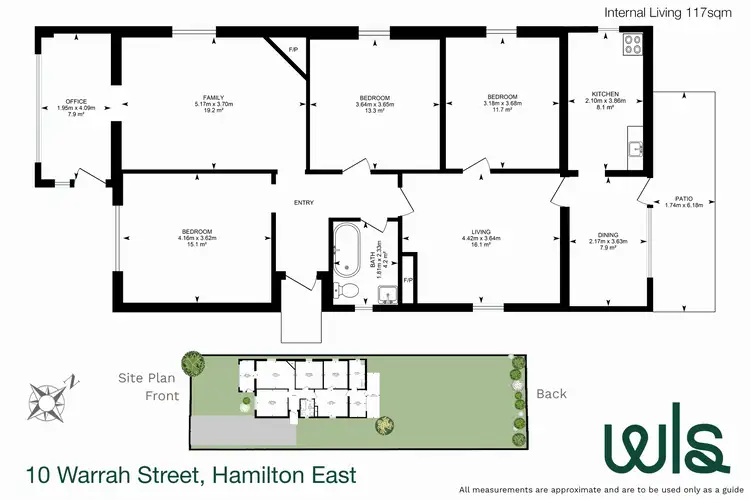Floorplan of Homely house listing, 10 Warrah Street, Hamilton East NSW 2303