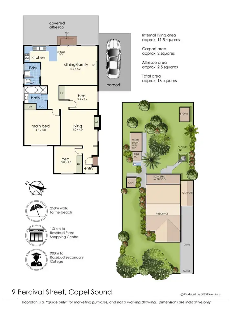 Floorplan of Homely house listing, 9 Percival Street, Capel Sound VIC 3940