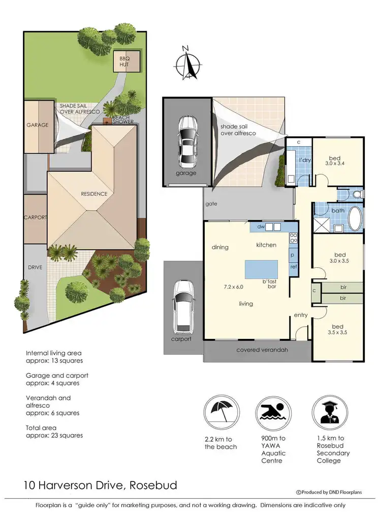 Floorplan of Homely house listing, 10 Harverson Drive, Rosebud VIC 3939