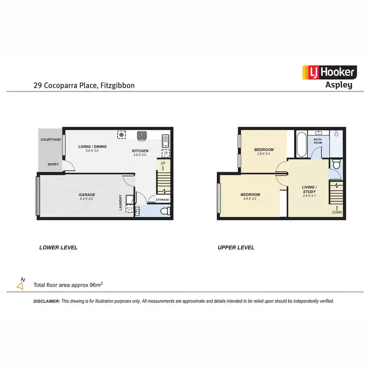 Floorplan of Homely townhouse listing, 29 Cocoparra Place, Fitzgibbon QLD 4018