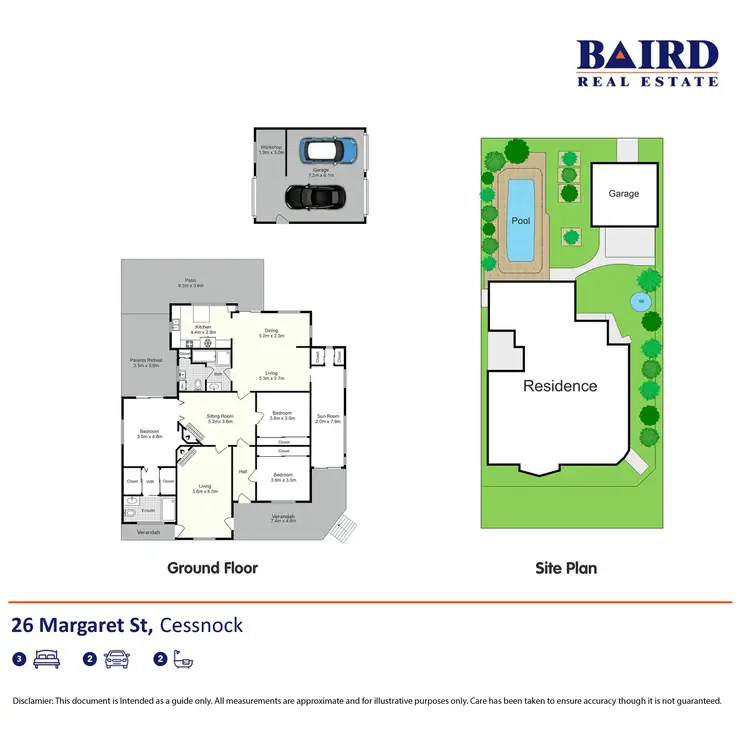Floorplan of Homely house listing, 26 Margaret Street, Cessnock NSW 2325