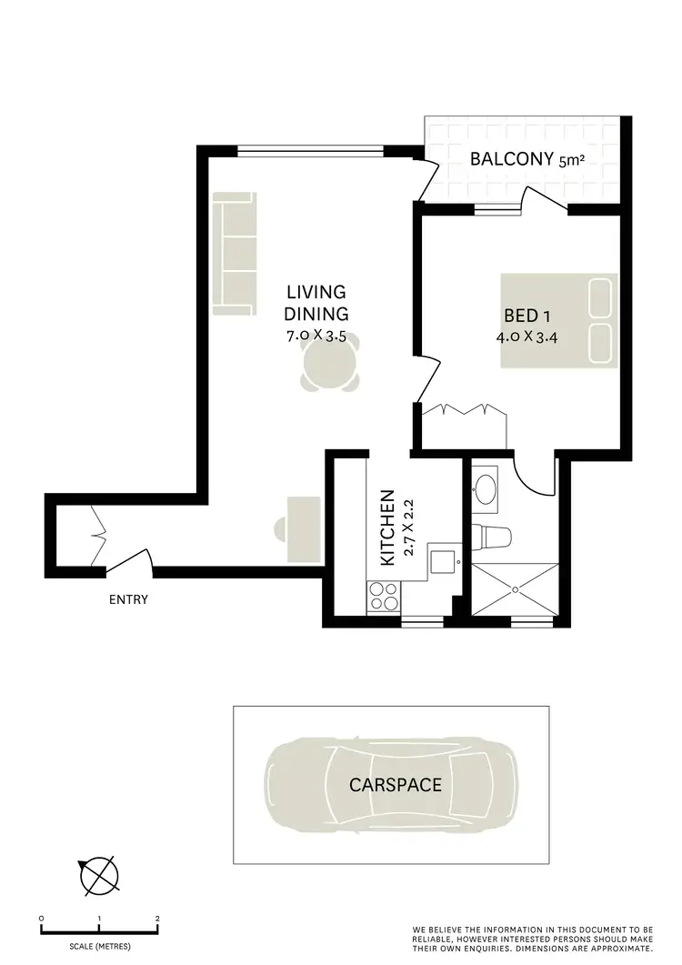 Floorplan of Homely apartment listing, 3/2 Pearson Street, Balmain East NSW 2041