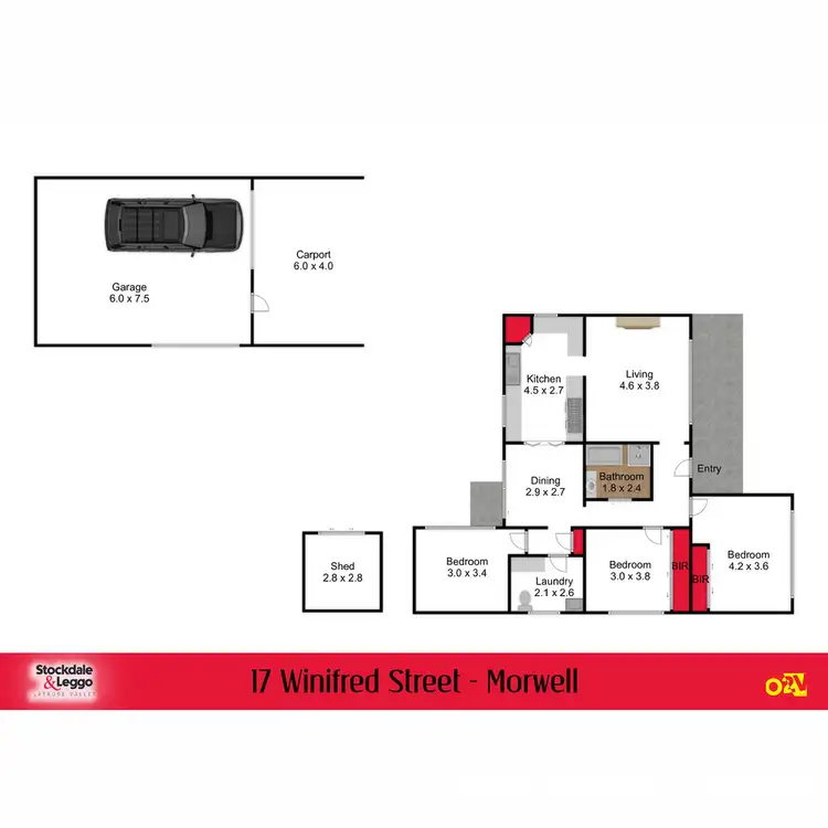 Floorplan of Homely house listing, 17 Winifred Street, Morwell VIC 3840